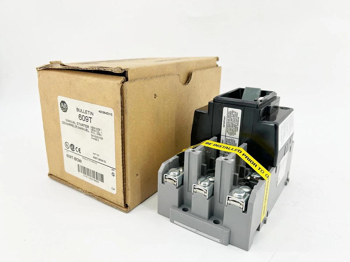 New Allen Bradley 609T-BOW Ser. G Manual Starter Switch Toggle Lever 3 Phase