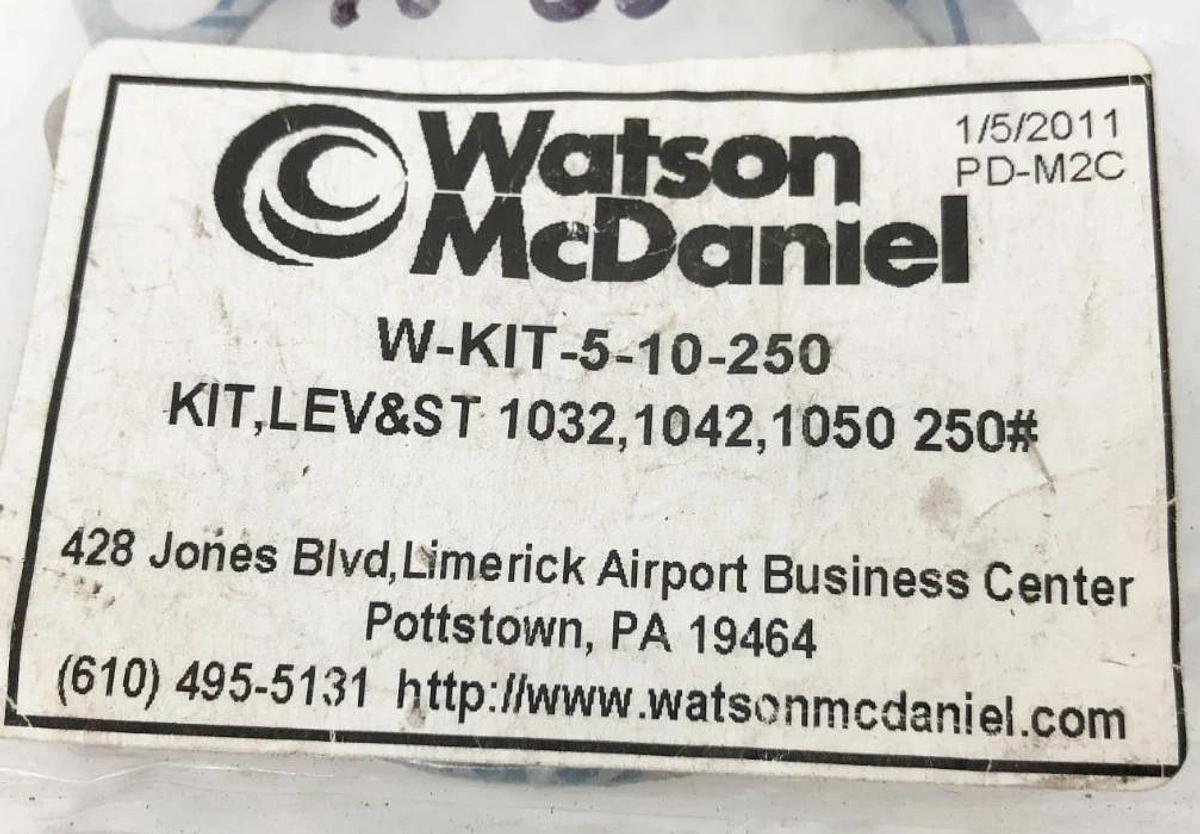 New Watson McDaniel W-KIT-5-10-250 Lever/Seat Kit 1032 1042 1050 250# 1/2" 3/4"