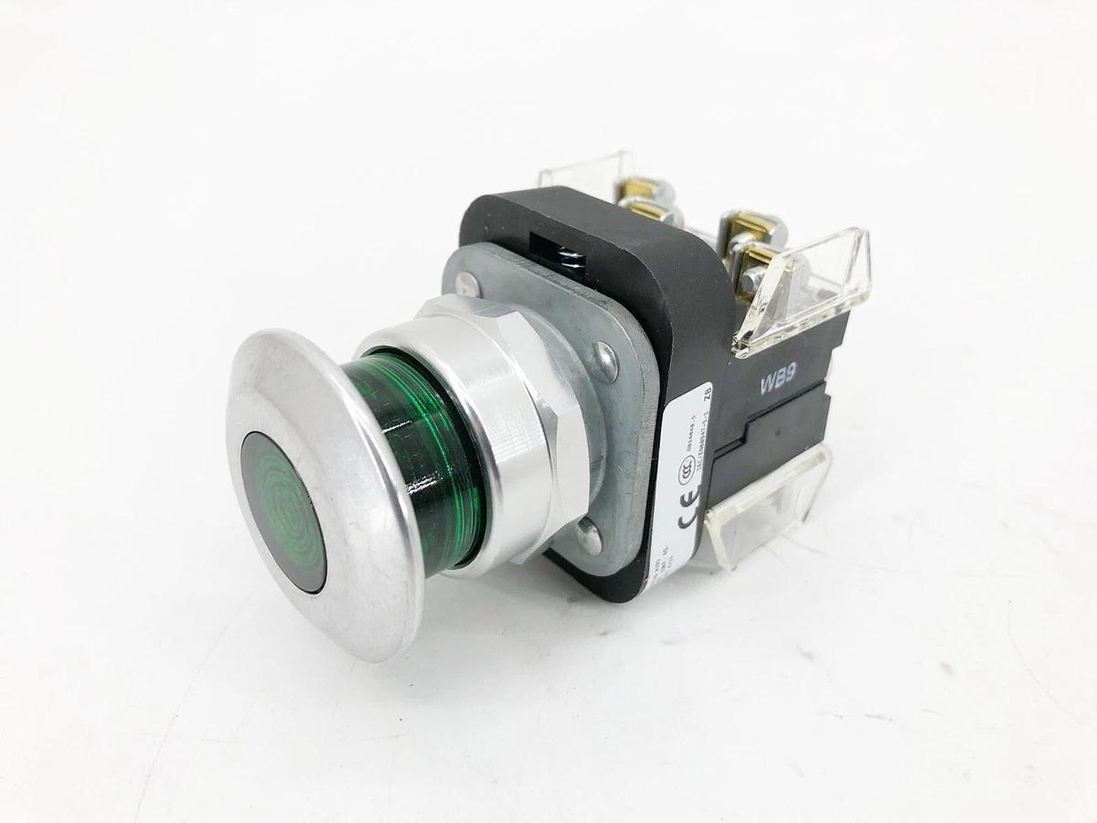 New Allen-Bradley 800T-FXQ24GA1 Ser. T Green Push-Pull Device 30mm 24VAC/DC