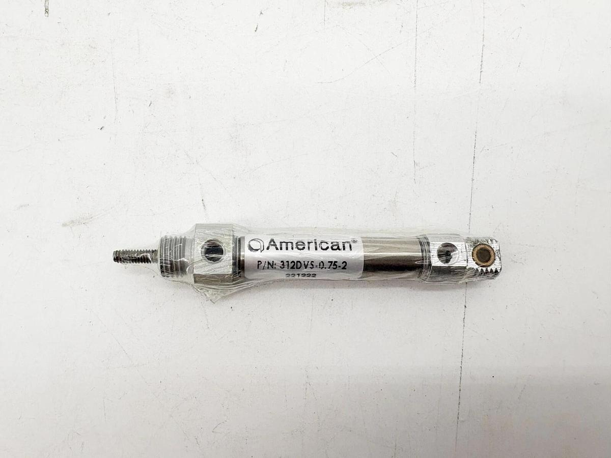New American 312DVS-0.75-2 Pneumatic Cylinder 5/16" Bore 3/4" Stroke SS