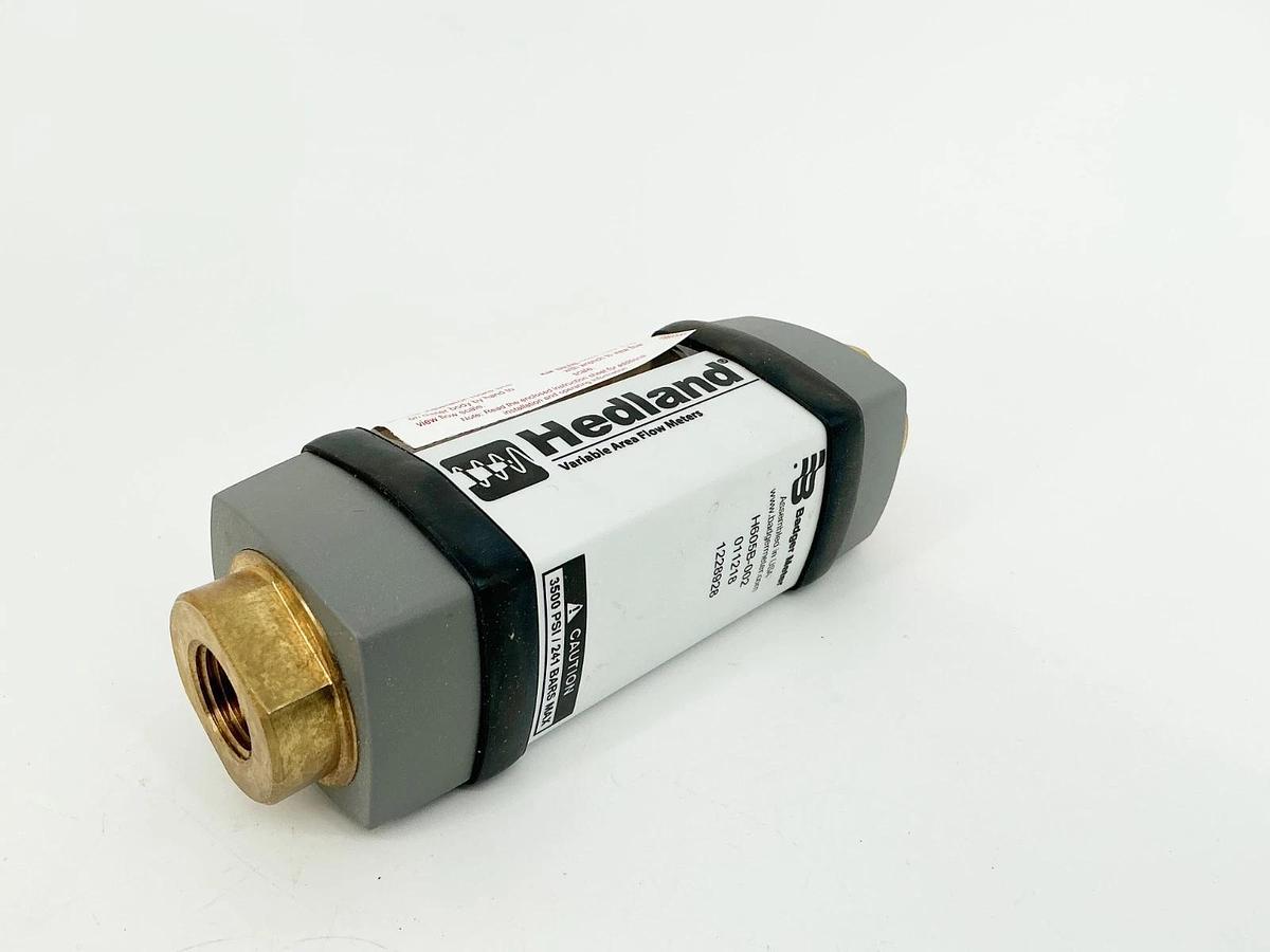 New Hedland H605B-002 Flow Meter .02-2GPM 3500PSI 241Bar 1/2NPT