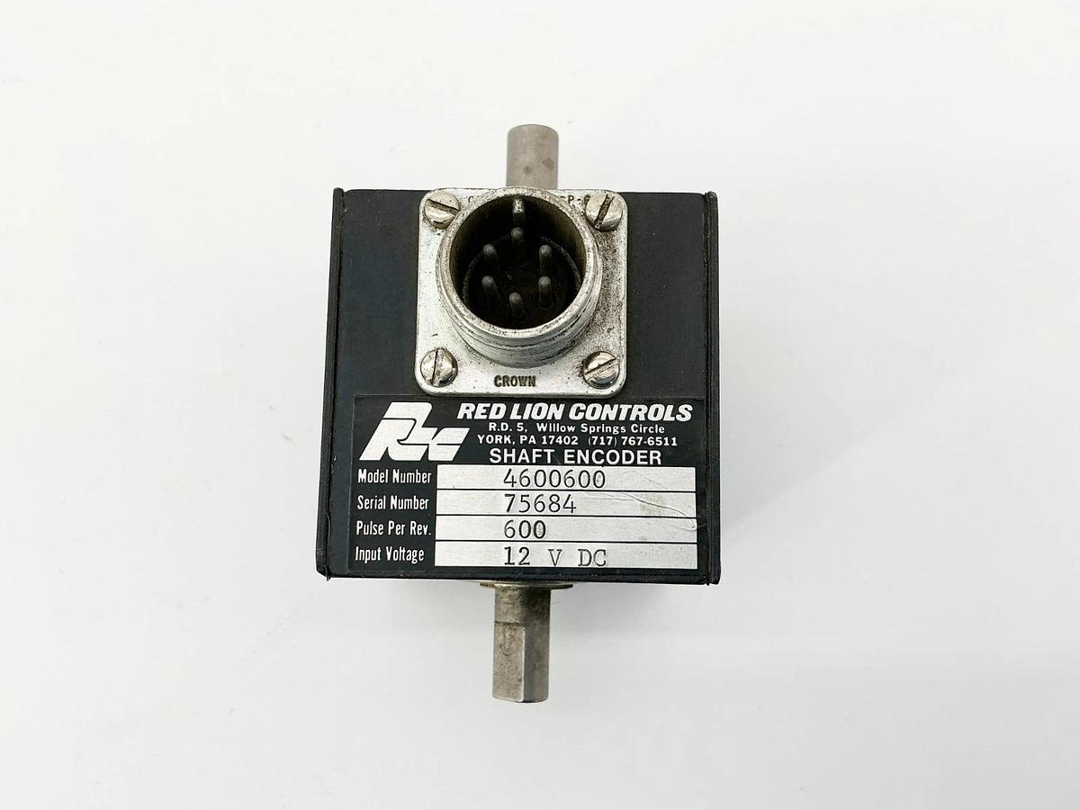 Used Red Lion Controls 4600600 Shaft Encoder 12VDC 600Rev