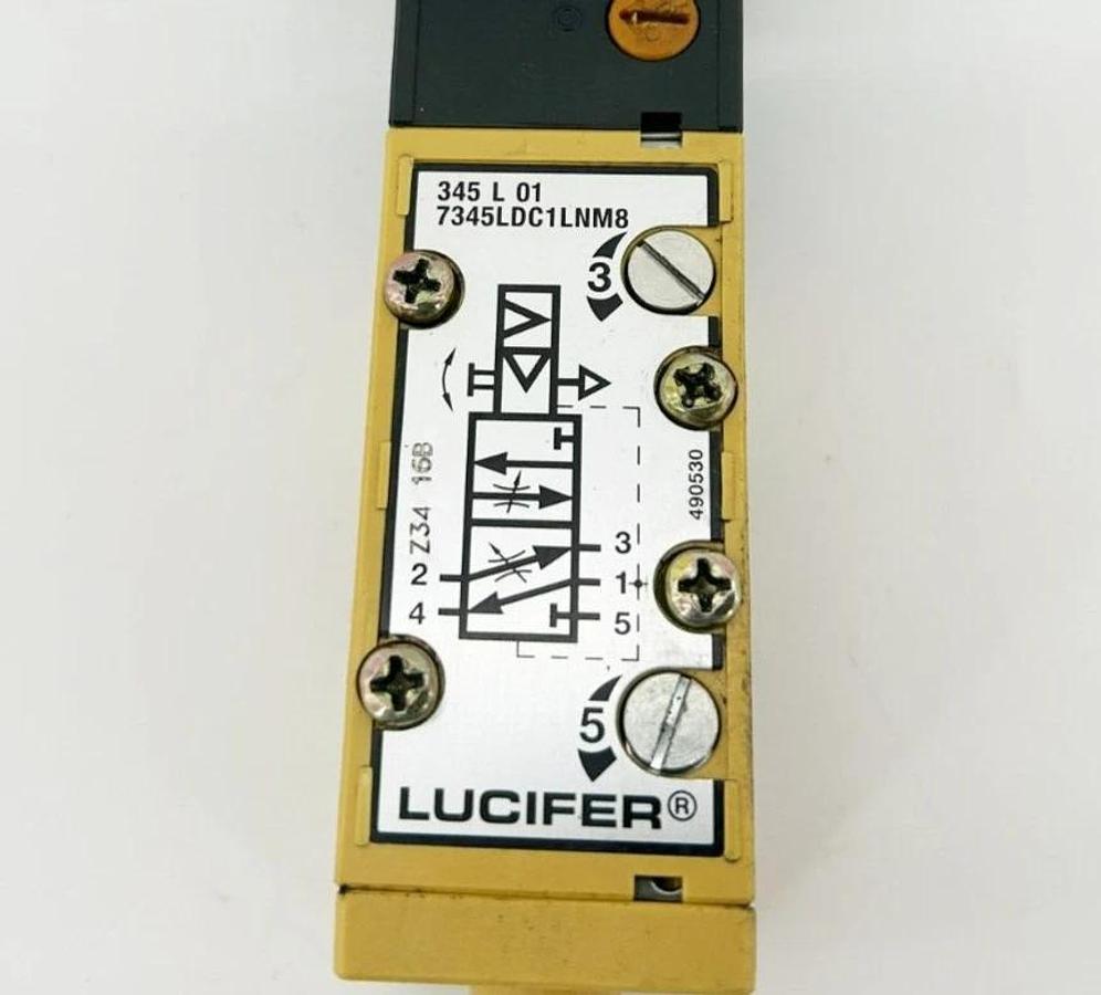 Used Parker Lucifer 345L01 Solenoid Valve, 24VDC, 13W, 7341LDC1LNM8