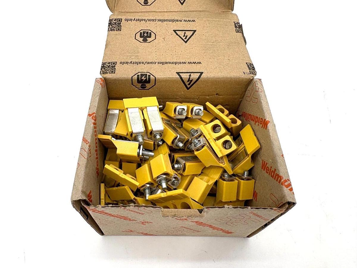 Box of 50 New Weidmuller WQV 16/2 Cross Connector Terminals 2P 101A 1053260000