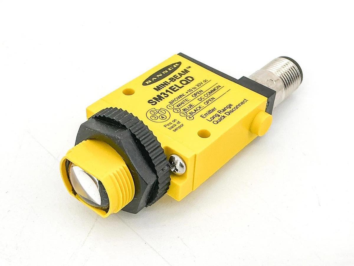 New Banner Engineering SM31ELQD Photoelectric Sensor 10-30VDC 26952