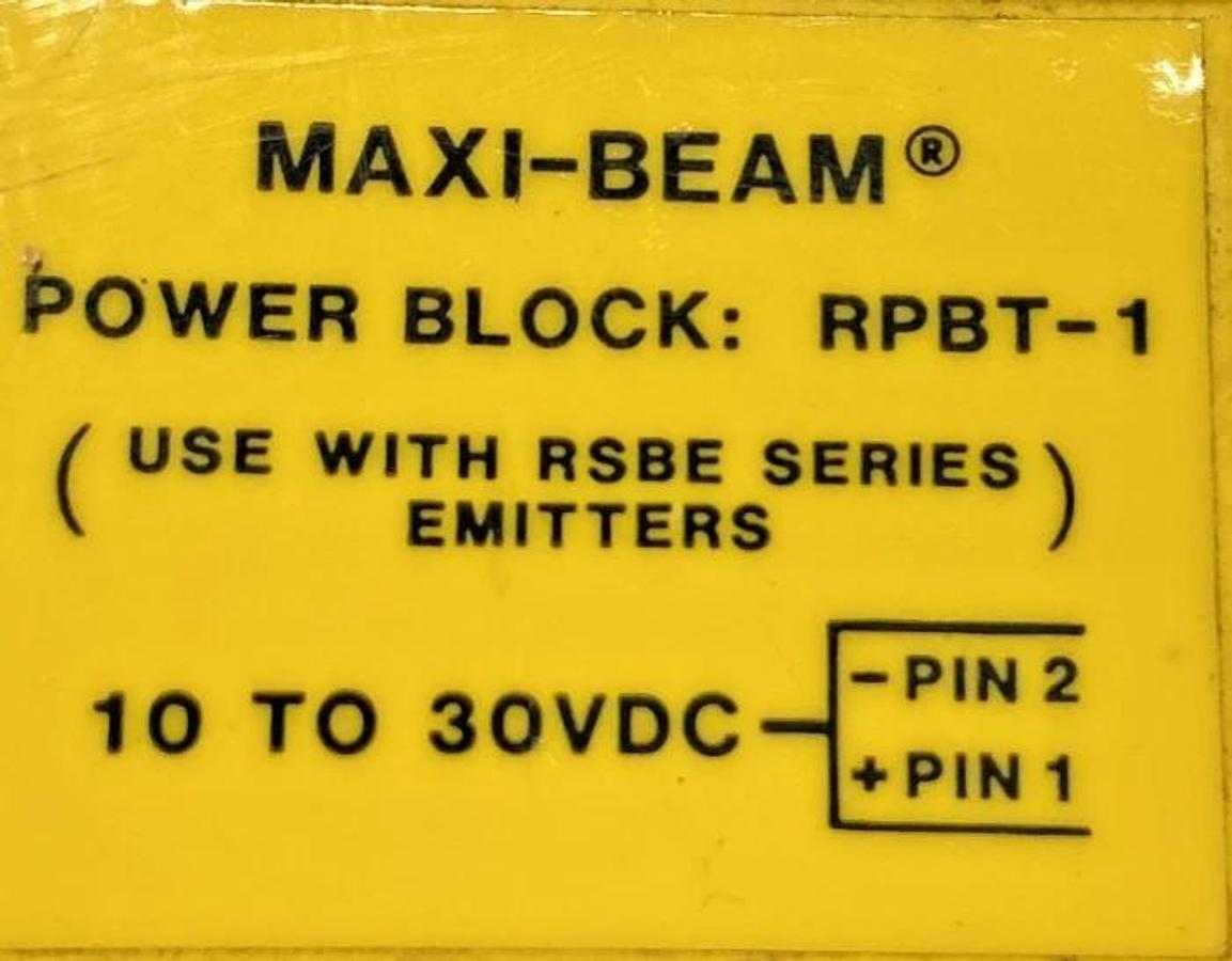 Used Banner Engineering RPBT-1 Maxi-Beam Power Block Wiring Chamber 10/30VDC 25697