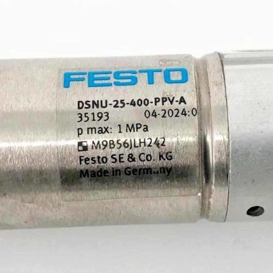 New Festo DSNU-25-400-PPV-A Standard Cylinder 10 Bar 35193 - No Box