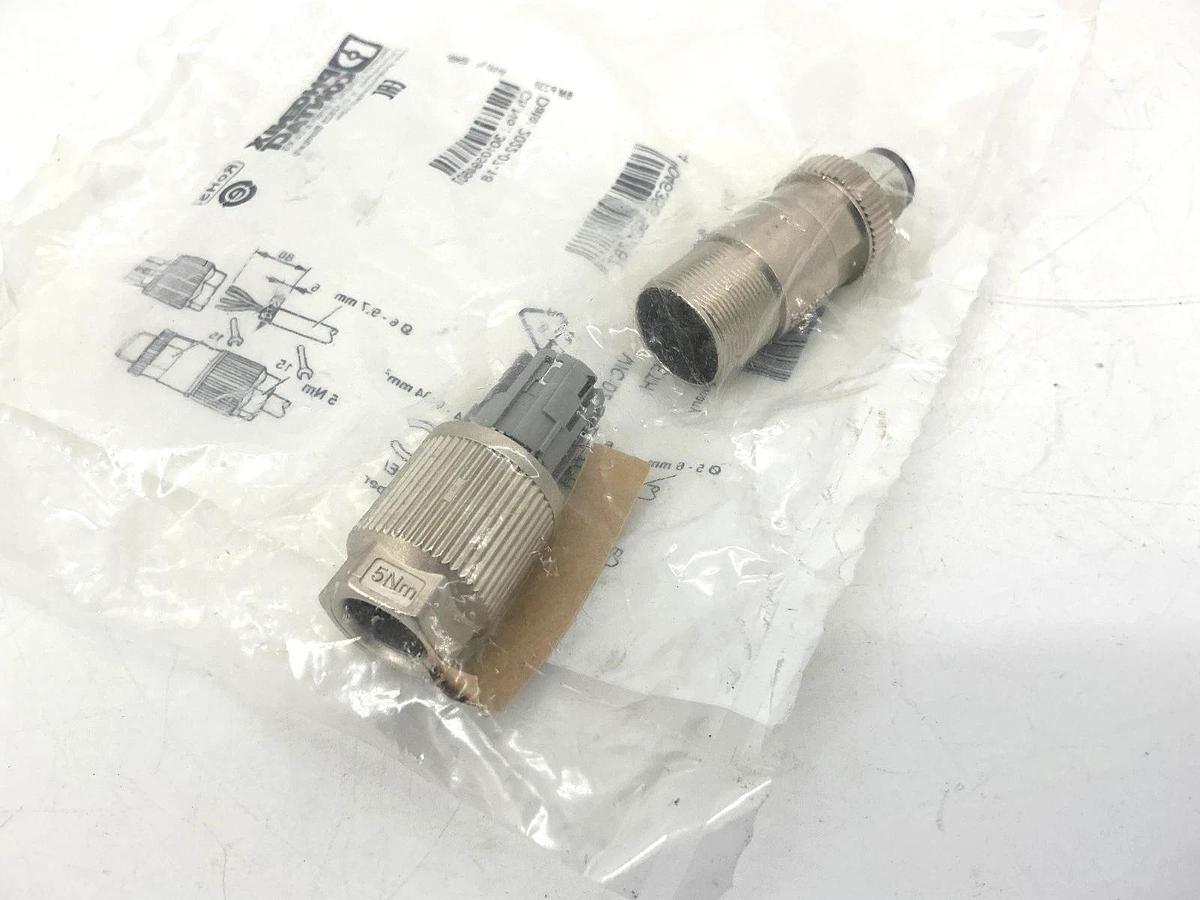 New Phoenix Contact SACC-M12MSD-4QO-SH-ETH Data Connector 4-Pin 1411066