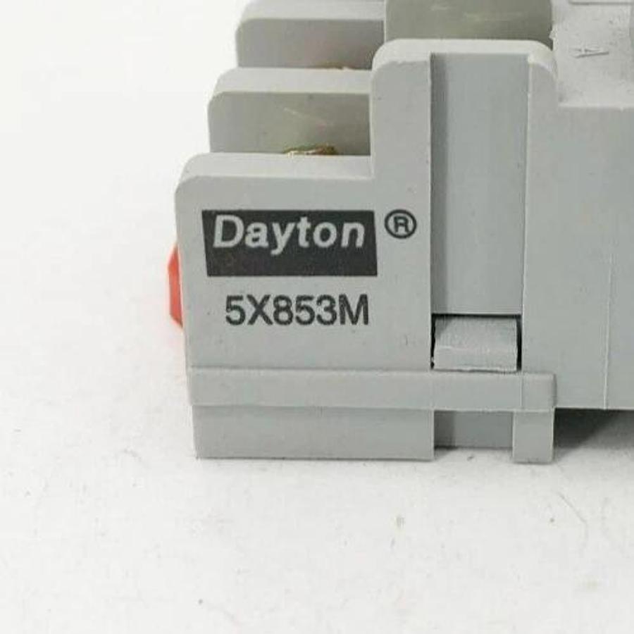 Lot of 2 New Dayton 5X853M Relay Sockets 11-Pin 15A 300V