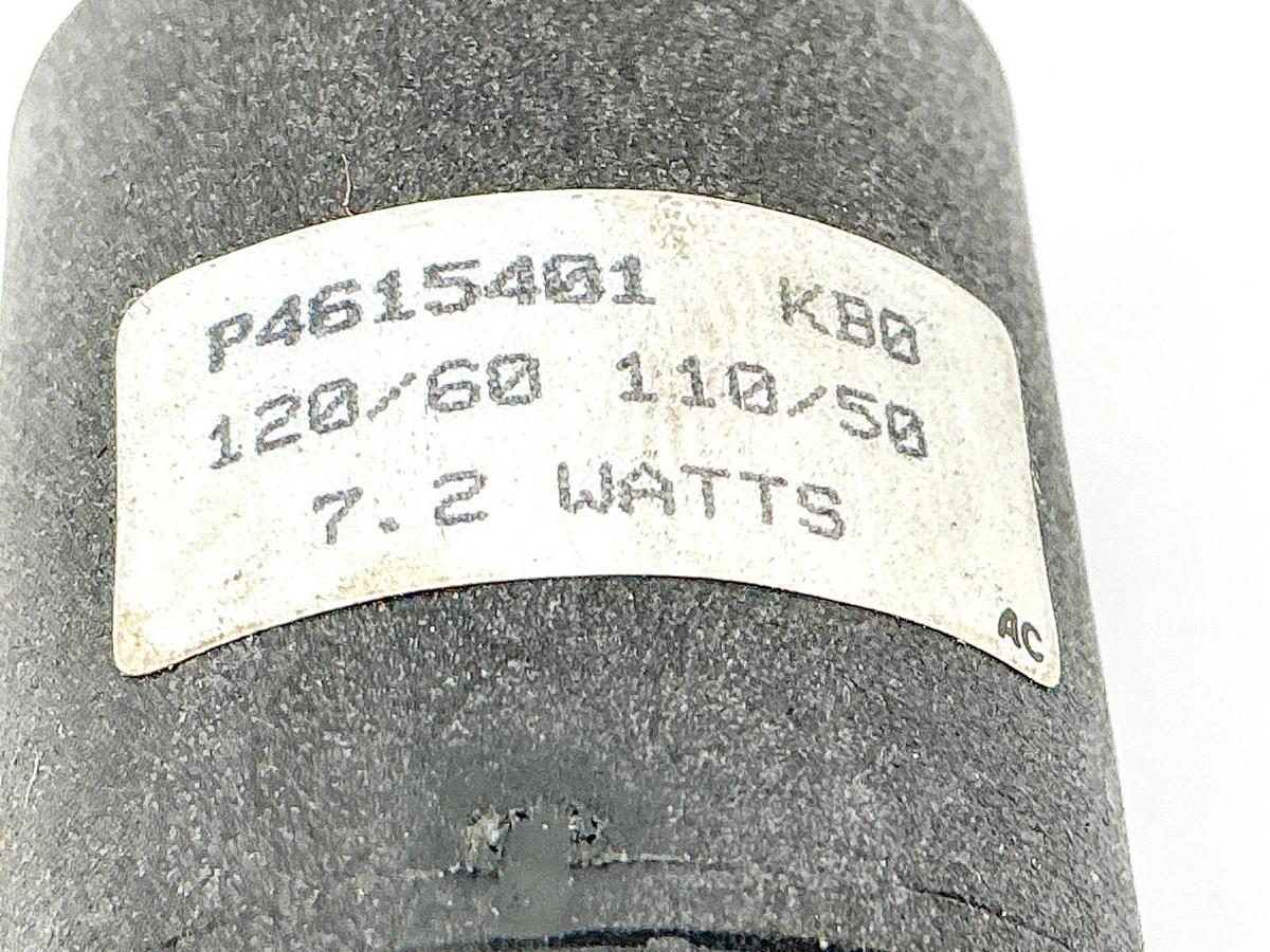 Used Parker P461501 Pneumatic Solenoid Coil 120V 60Hz 7.2W KB0