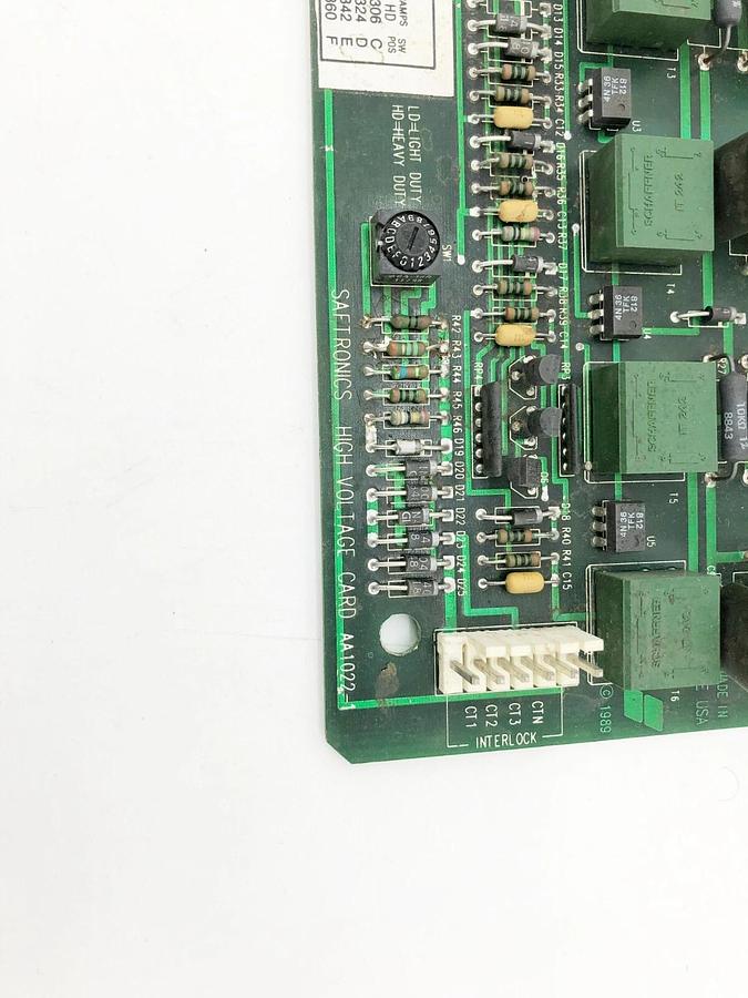 Used Saftronics AA1022-1 High Voltage Circuit Board