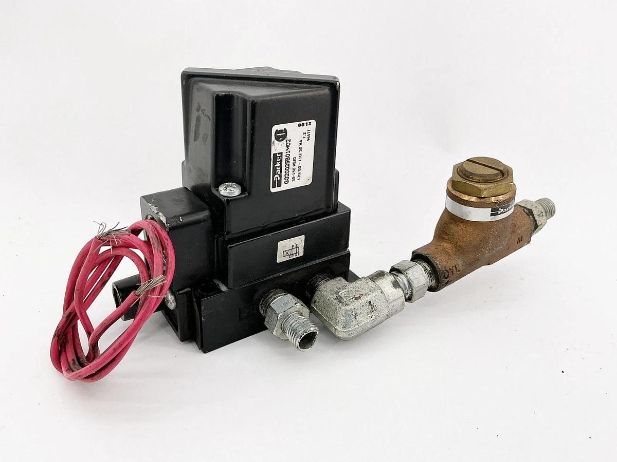 Used Parker GG20025B01M02 Solenoid Valve 110/120V 50/60Hz 150PSI 032500219 Flow Valve