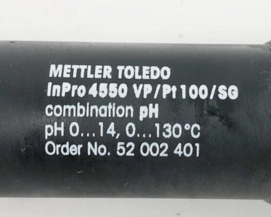 New Mettler Toledo 52002401 pH Sensor InPro4550VP/PT100/SG