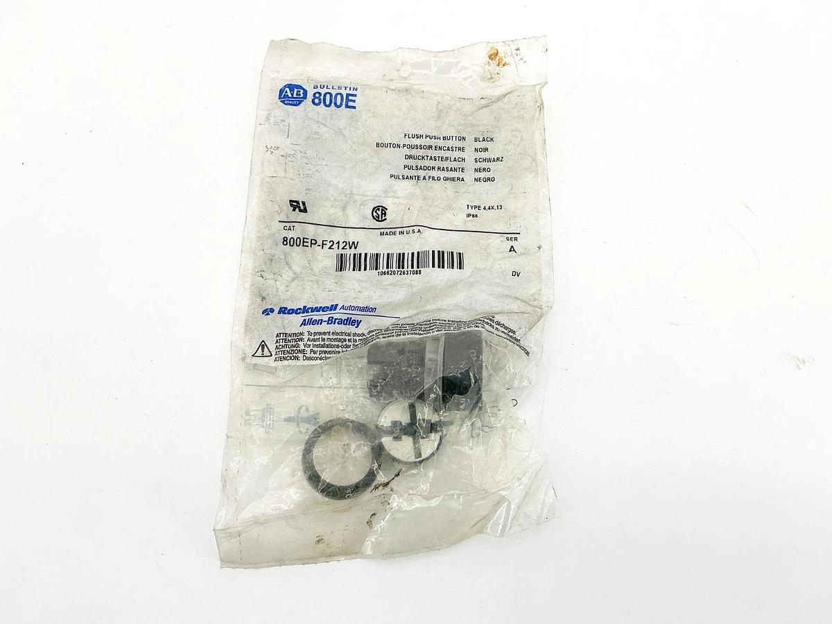 New Allen Bradley 800EP-F212W Flush Push Button Ser.A