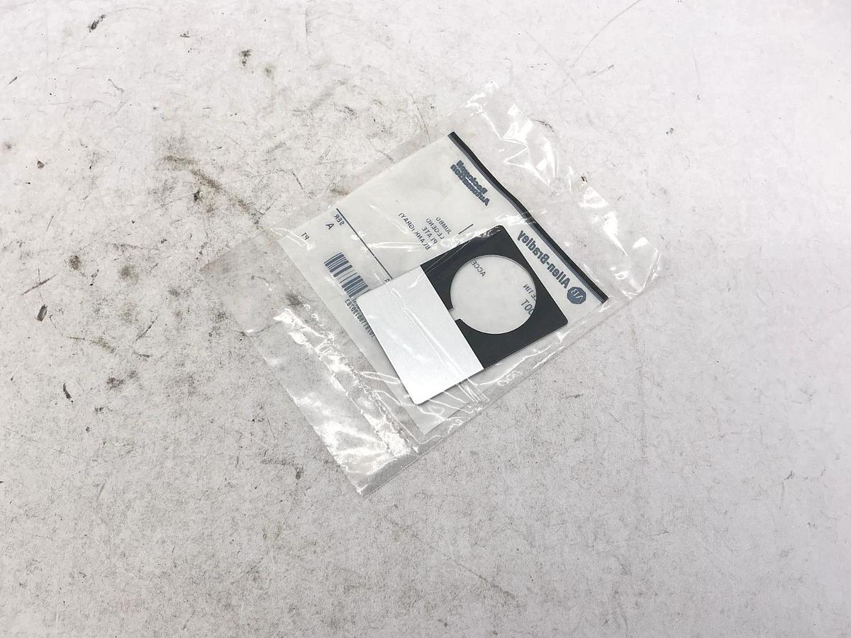 Box of 10 New Allen Bradley 800T-X559J Ser A Jumbo Legend Plate Blank Gray