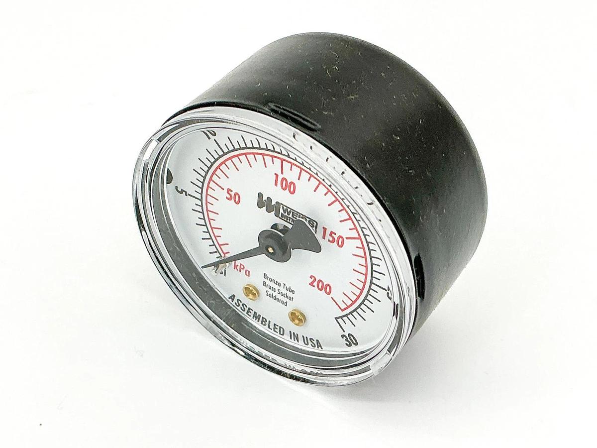 New Weiss TL20-030-8B Pressure Gauge 0-30PSI 1/8"NPT 2" Face
