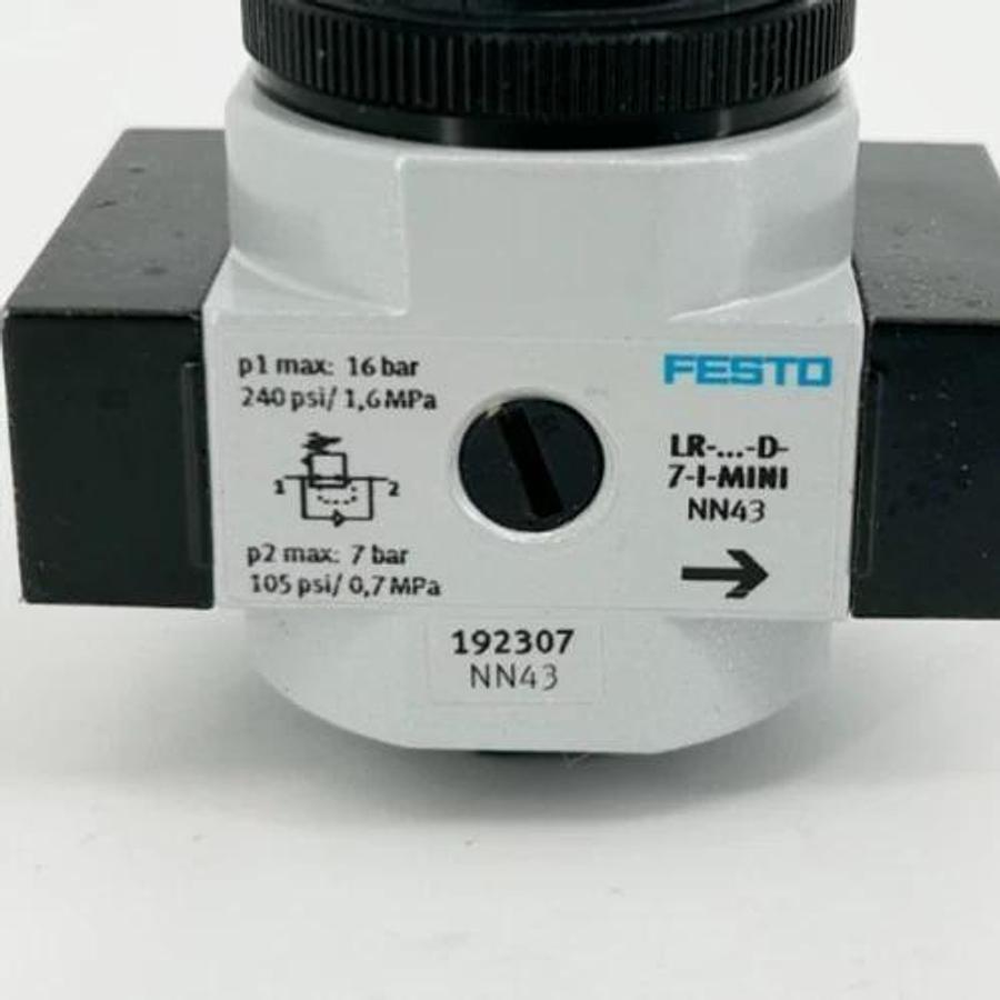 New Festo LR-1/4D-7-O-I-MINI Pressure Regulator 240psi 192307