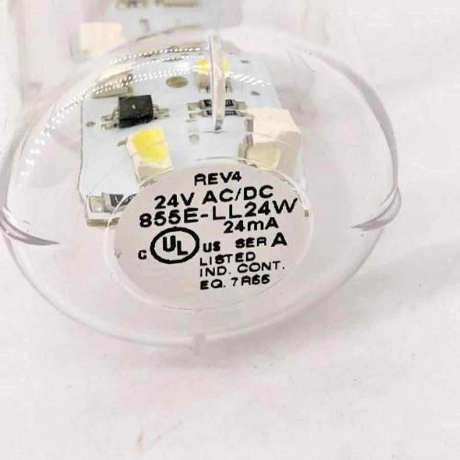 New Allen Bradley 855E-LL24W Ser. A White LED Lamp 24V - No Box