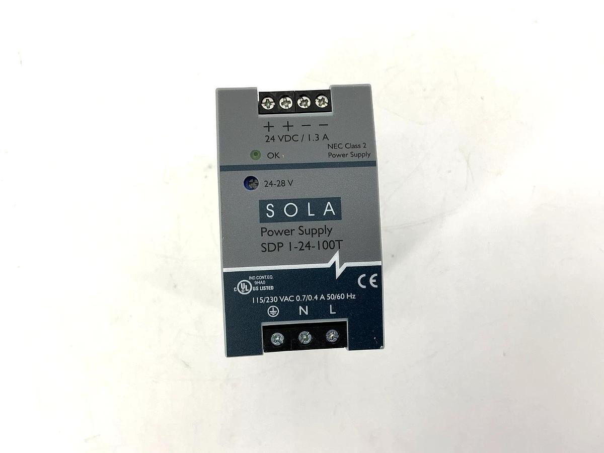 New Emerson Sola SDP-1-24-100T Power Supply 1.3A 24VDC 115/230VAC