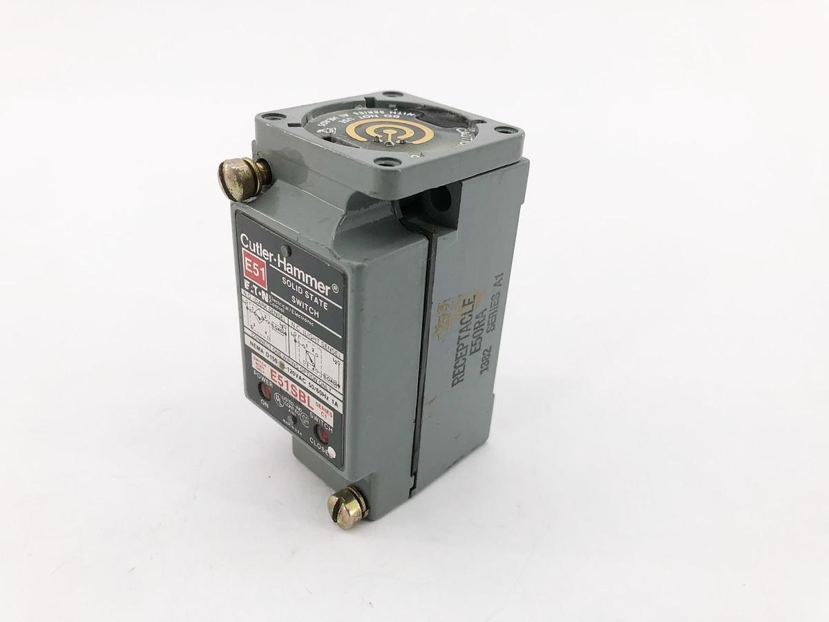 Used Cutler Hammer E51SBL Solid State Switch Body w/ E50RA Receptacle