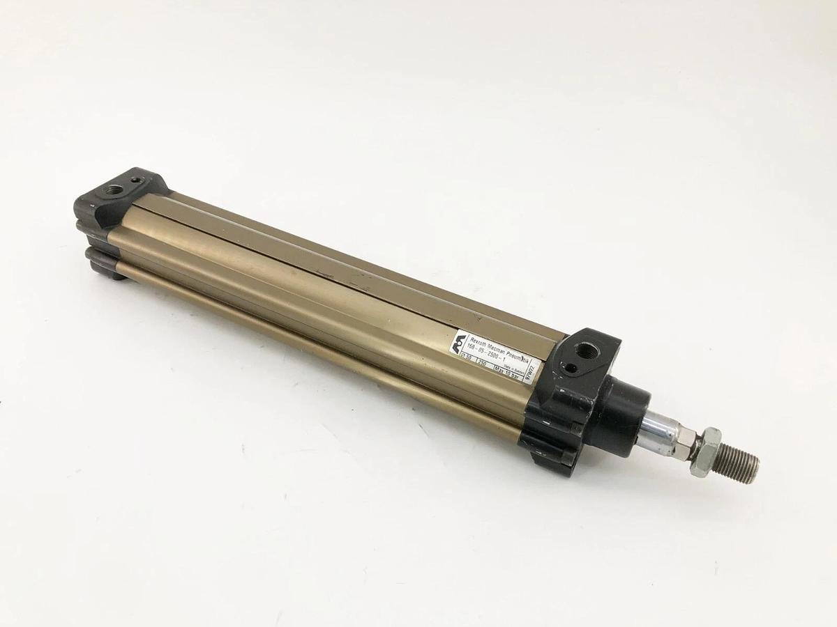 Used Rexroth Mecman 168-05-2500-1 Pneumatic Cylinder 50mm Bore 250mm Stroke 10 bar