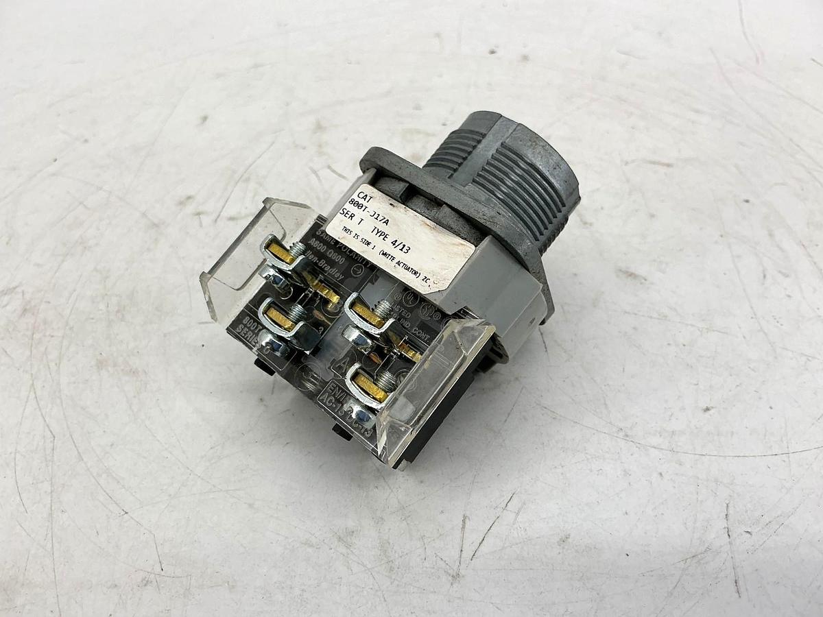 New Allen Bradley 800T-J17A Ser T Selector Switch 3Pos Missing Knob Lever No Box