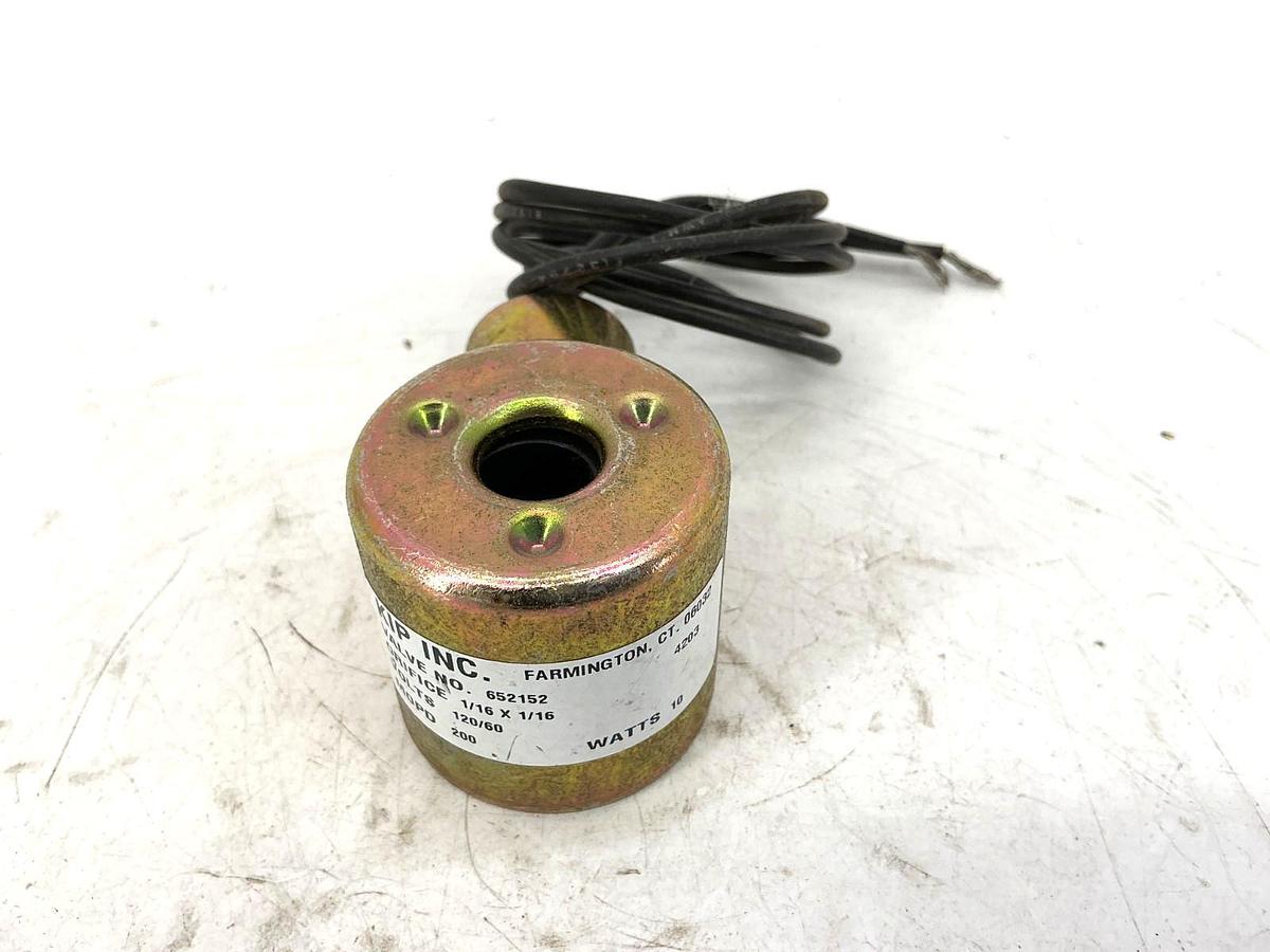 New KIP Inc 652152 Valve Coil ORFICE 1/16X1/16 MOPD 200 10W 120VAC 60HZ - No Box