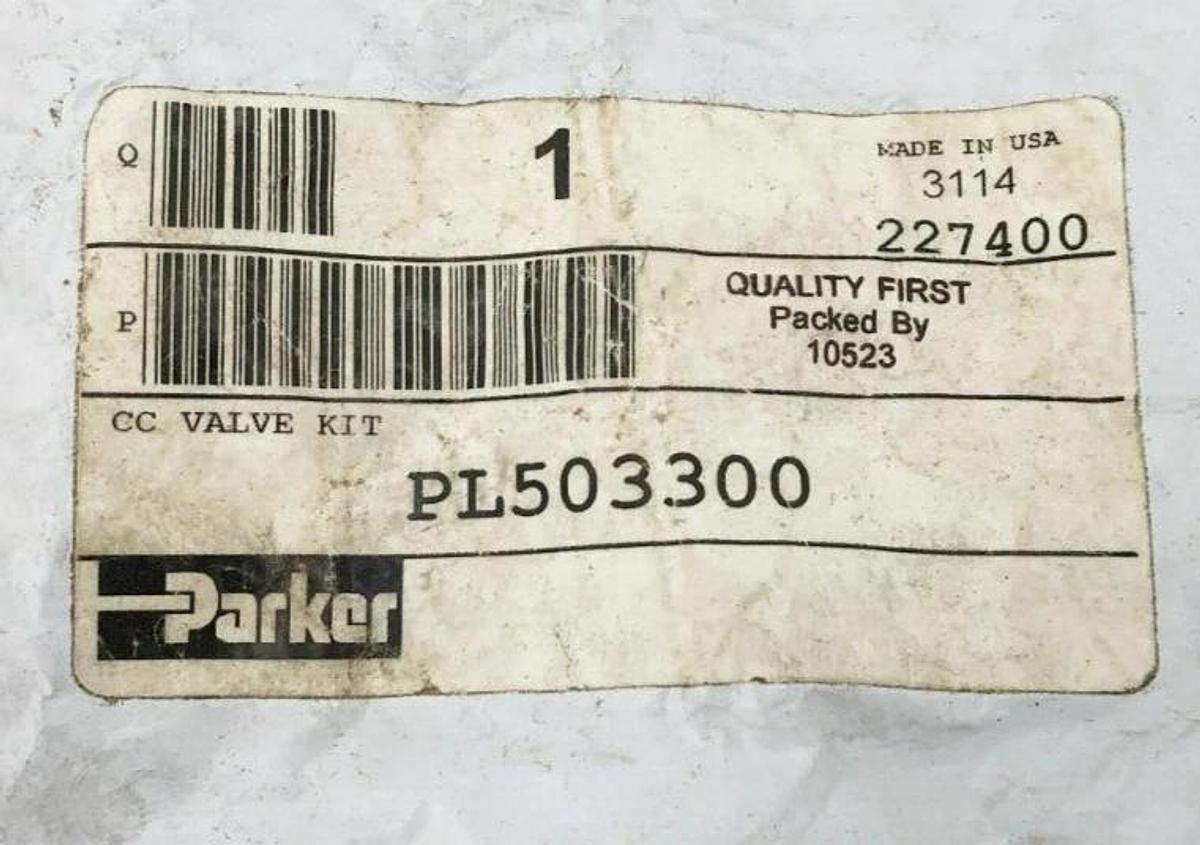 New Parker PL503300 Solenoid CC Valve Repair Kit