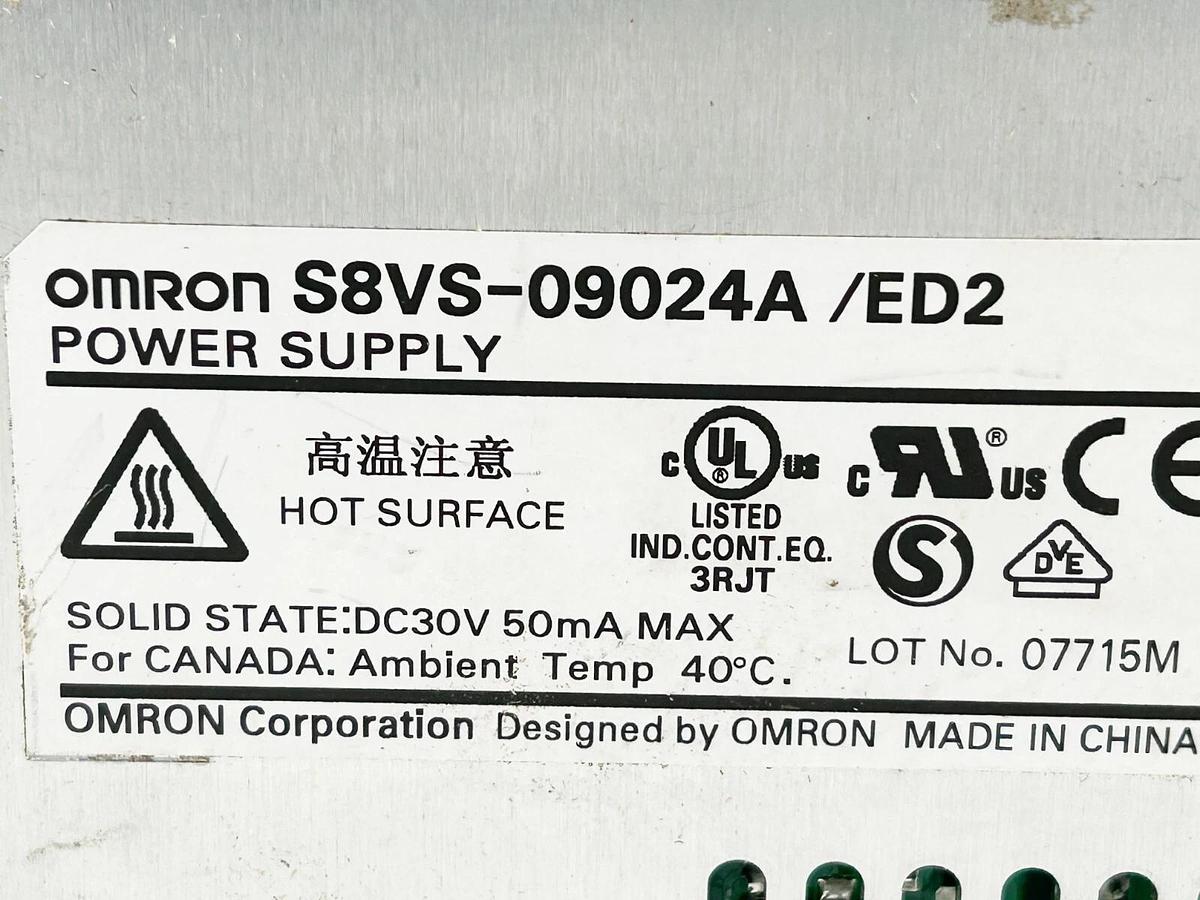 Used Omron S8VS-09024A/ED2 Switch Mode Power Supply S8VS 240Vac 90W