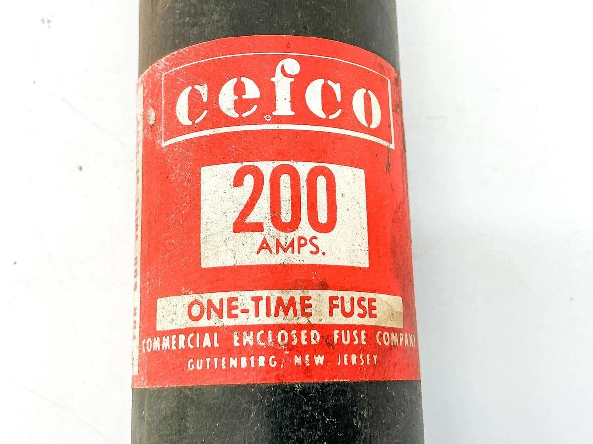 New Lot of 2 Cefco D23-53 One Time Fuse 200A 600V