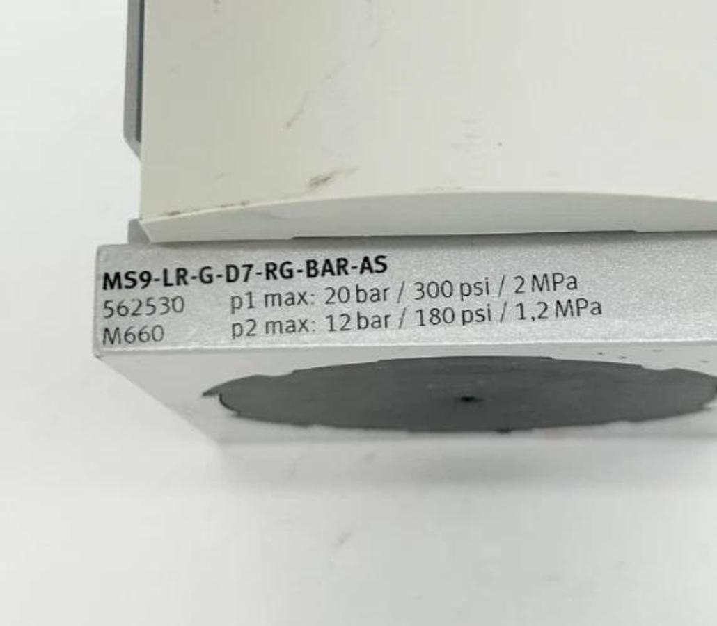 New Festo MS9-LR-G-D7-RG-BAR-AS Pressure Regulator 300psi 562530 - No Box