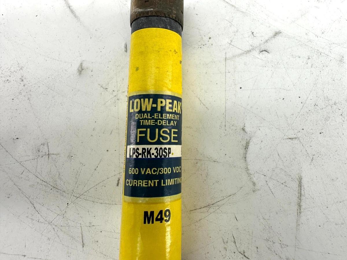 Used Lot of 3 Bussmann LPS-RK-30SP Low-Peak Fuse 30A 600V