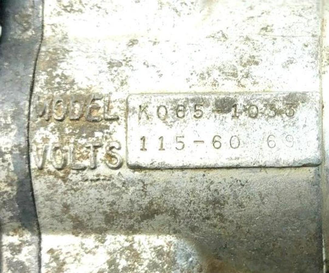 Used Bellows Valvair Parker K065-1033 Pilot Solenoid Valve 115V 60Hz
