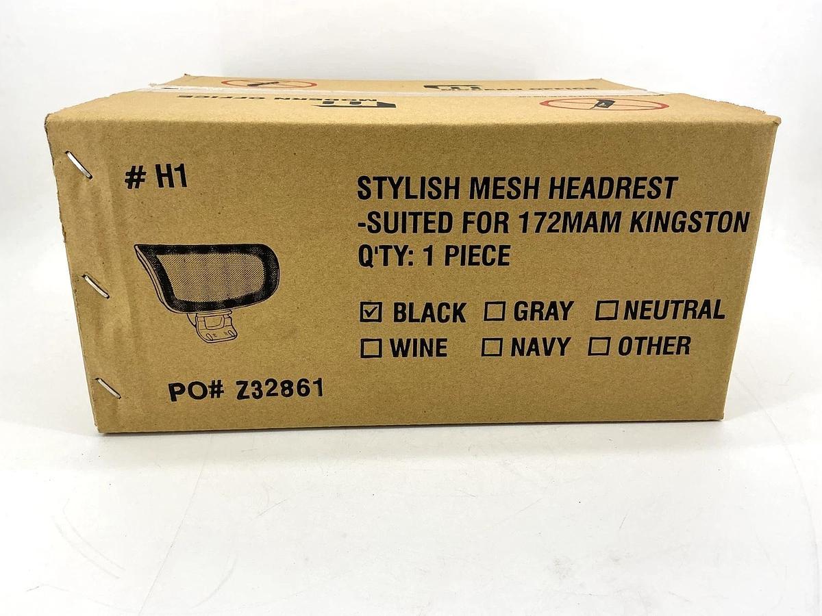 Lot of 8 New Modern Office H1 Stylish Mesh Headrest for 172MAM Kingston Black