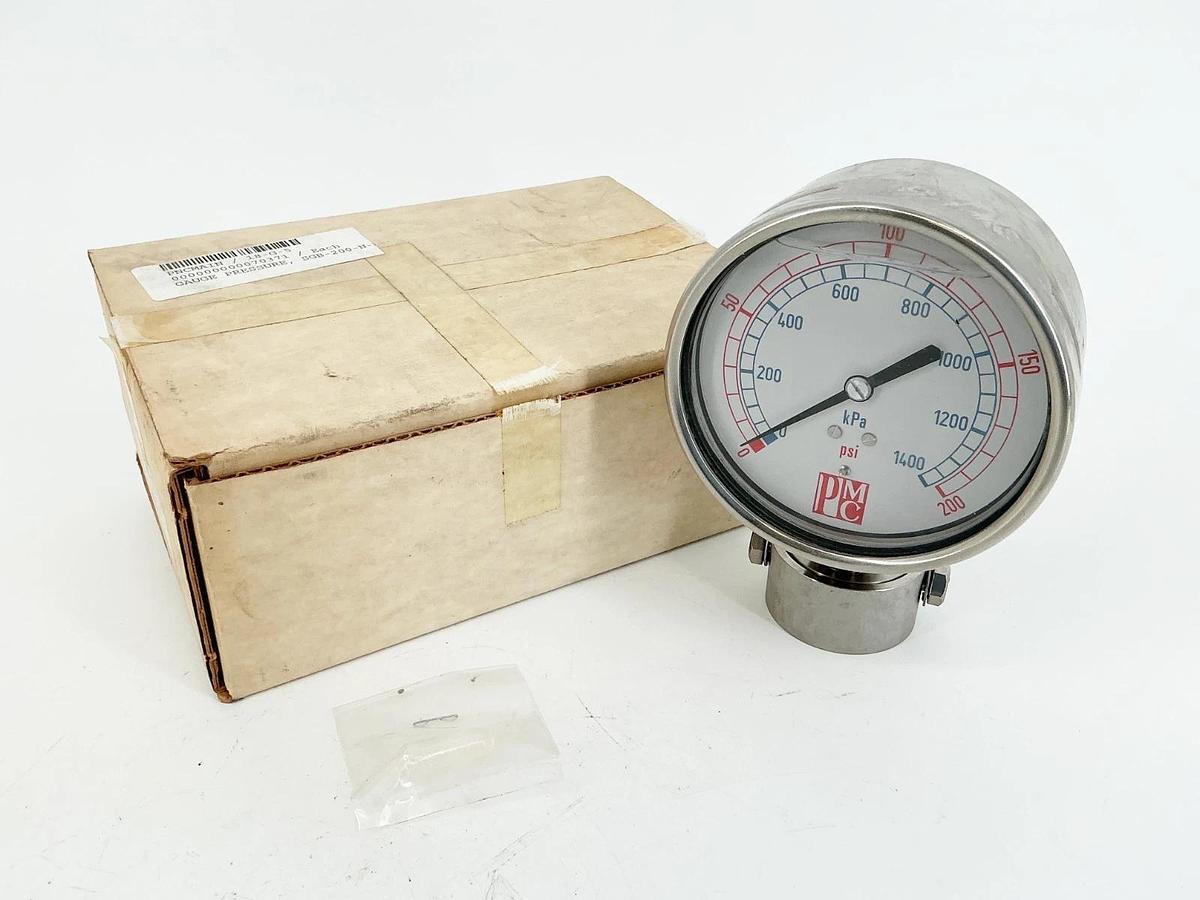 New PMC 5994 Pressure Gauge 0-1400PSI SGB-200-N