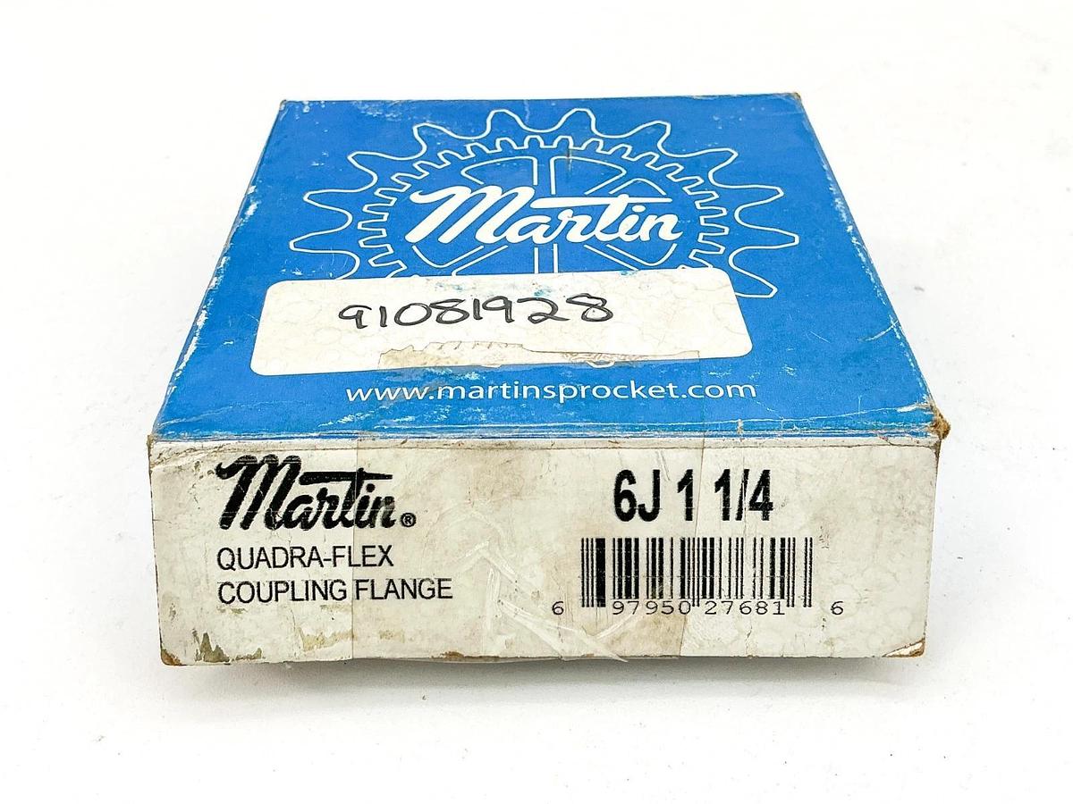 New Martin 6J 1 1/4 Quadra-Flex Coupling Flange 1-1/4" Bore 6000RPM