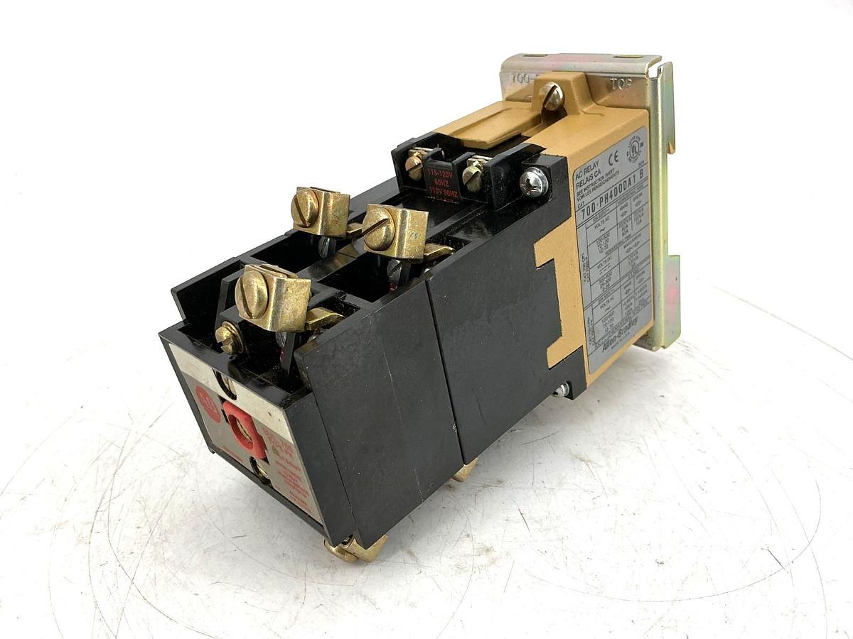 Used Allen Bradley 700-PH400DA1 Ser B AC Control Relay Coil: 110/120V 50/60HZ