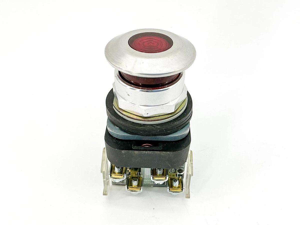 New Allen Bradley 800T-FXMQ24RA7 Push Button 24V Red Illuminated Ser.T -No Box