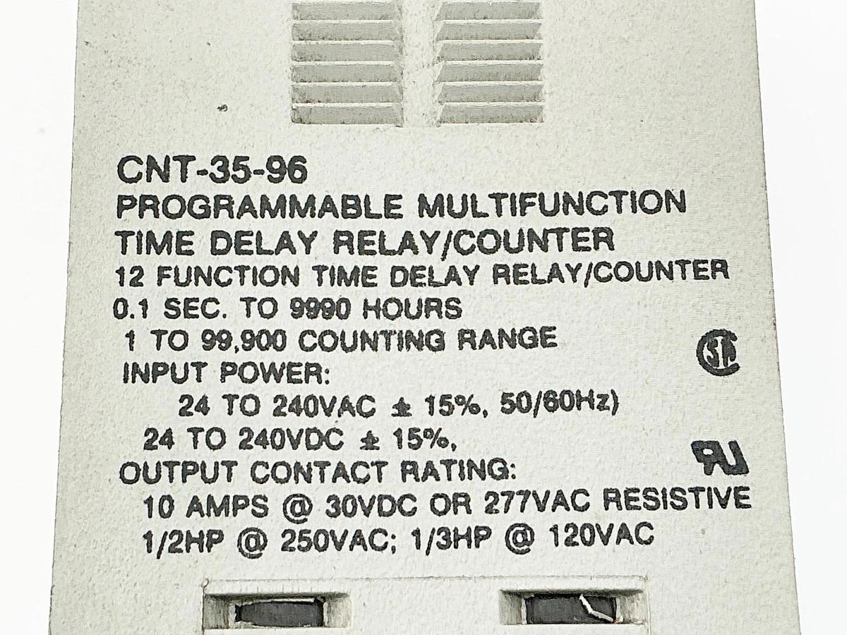 New Potter Brumfield CNT-35-96 Programmable Time Delay Relay 24V 10A - No Box