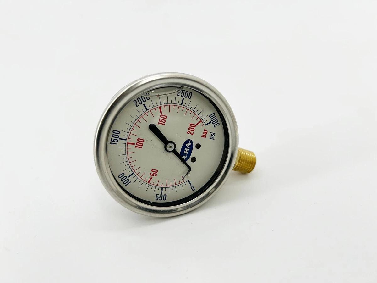 New 0-3000 PSI Pressure 2-1/2" Gauge11/4NPT