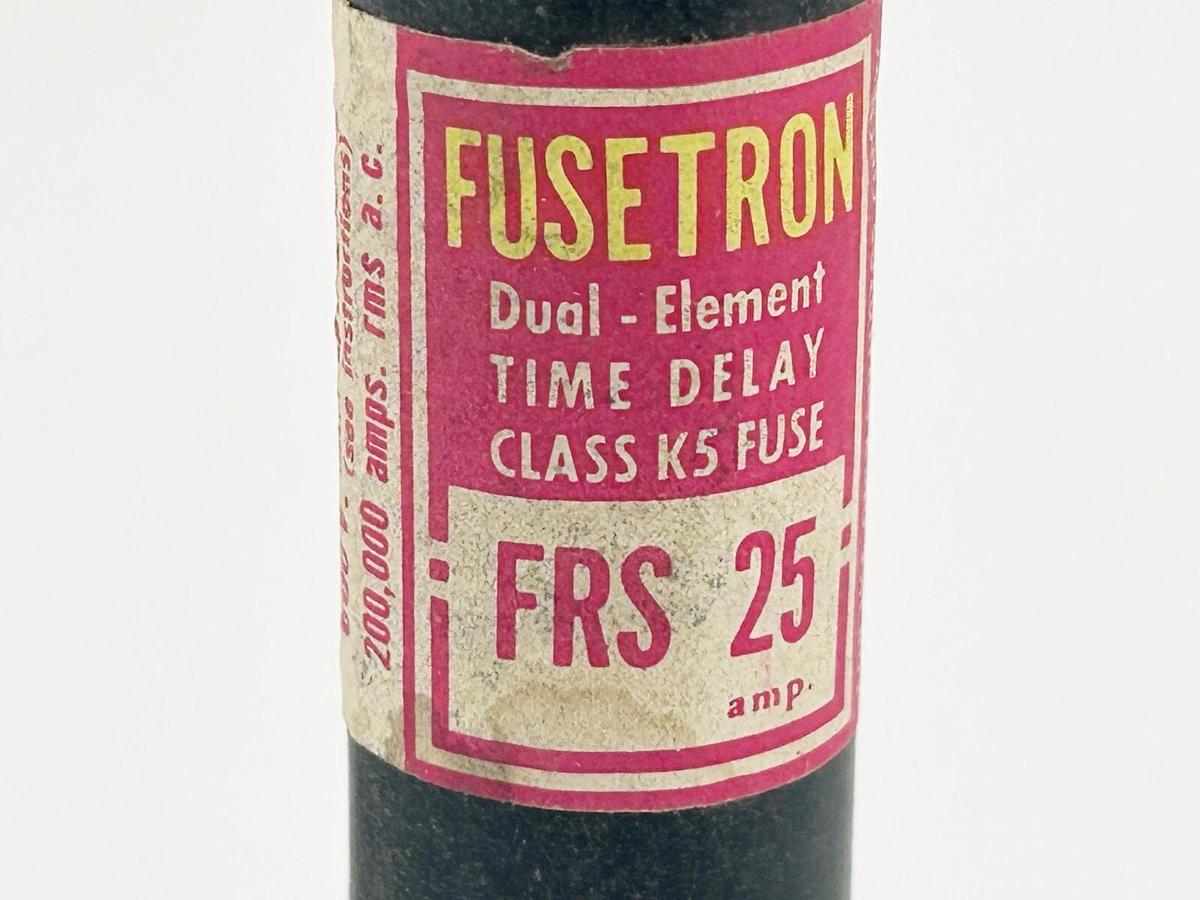 Used Lot of 3 Bussmann FRS-25 Time Delay Fuse Dual Element 25A 600V Class K5