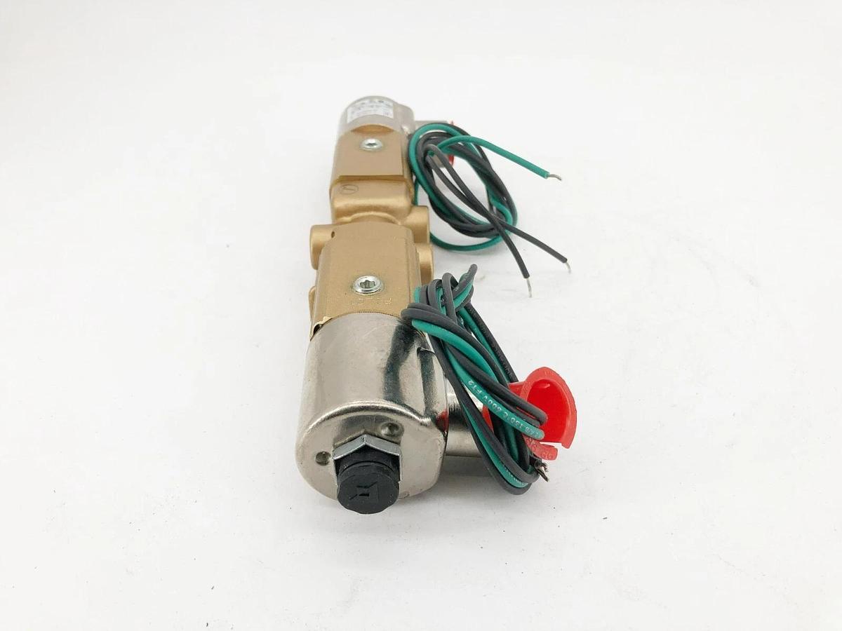 New Versa VGG-3321-C14-PC-A120 Air Valve 3-Way 2-Pos. Brass 120V 60Hz - No Box