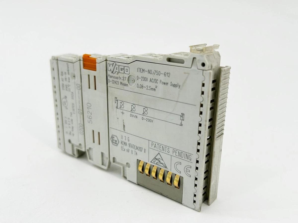 New Wago 750-612 Power Supply 10A 230V For I/O Modules