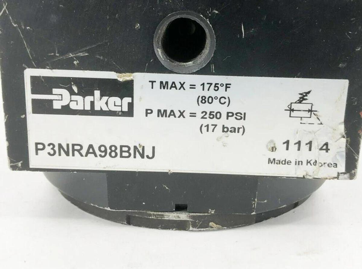 Used Parker P3NRA98BNJ Regulator 1" NPT 250psi