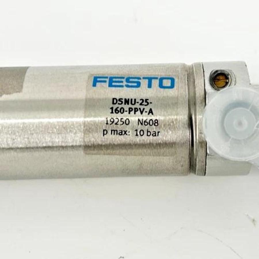 New Festo DSNU-25-160-PPV-A Cylinder 25mm Bore 160mm Stroke - No Box