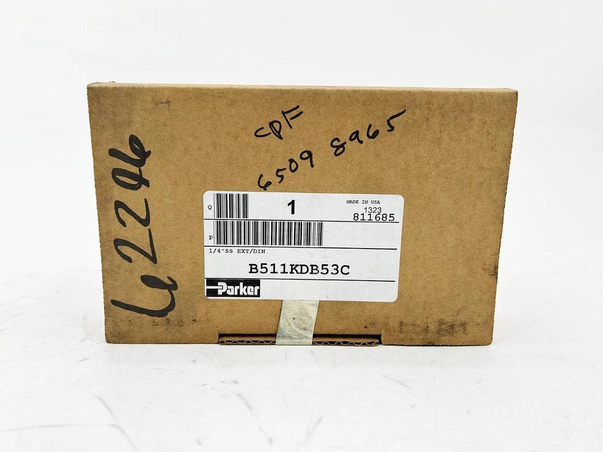 New Parker B511KDB53C B5 Solenoid Valve 1/4" NPT 120V 50/60Hz B5 Series