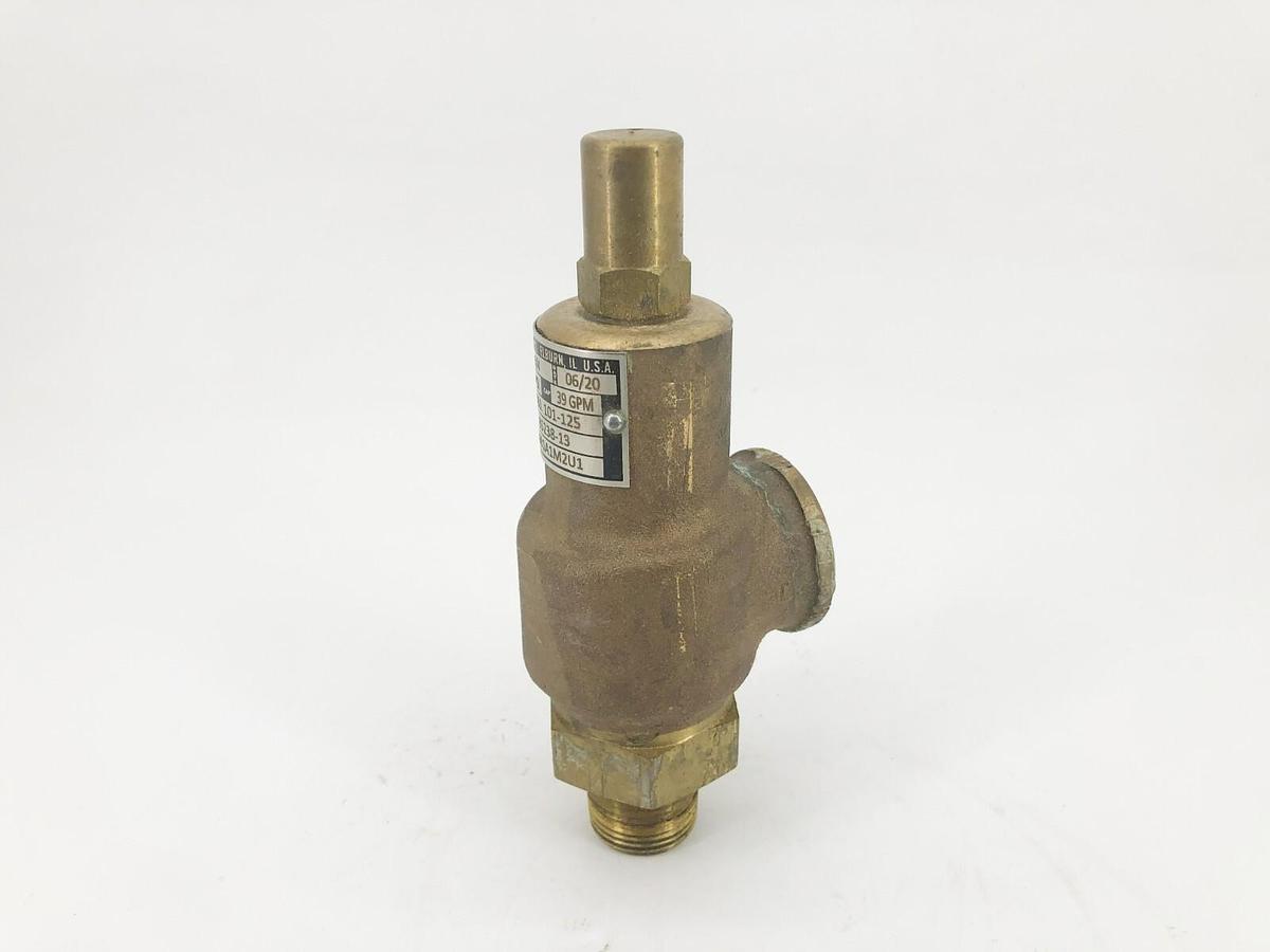 Used Aquatrol 69B1A1M2U1 Adjustable Relief Valve 3/4" x 3/4" MNPT x FNPT Set 125psi