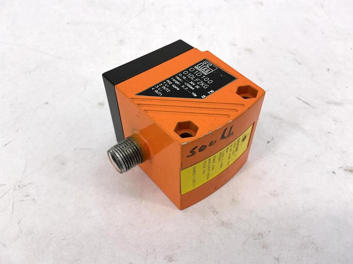 Used IFM O1D100 01DLF2KG Photoelectric Distance Sensor 01DLF3KG 0.2-10m 10-30V