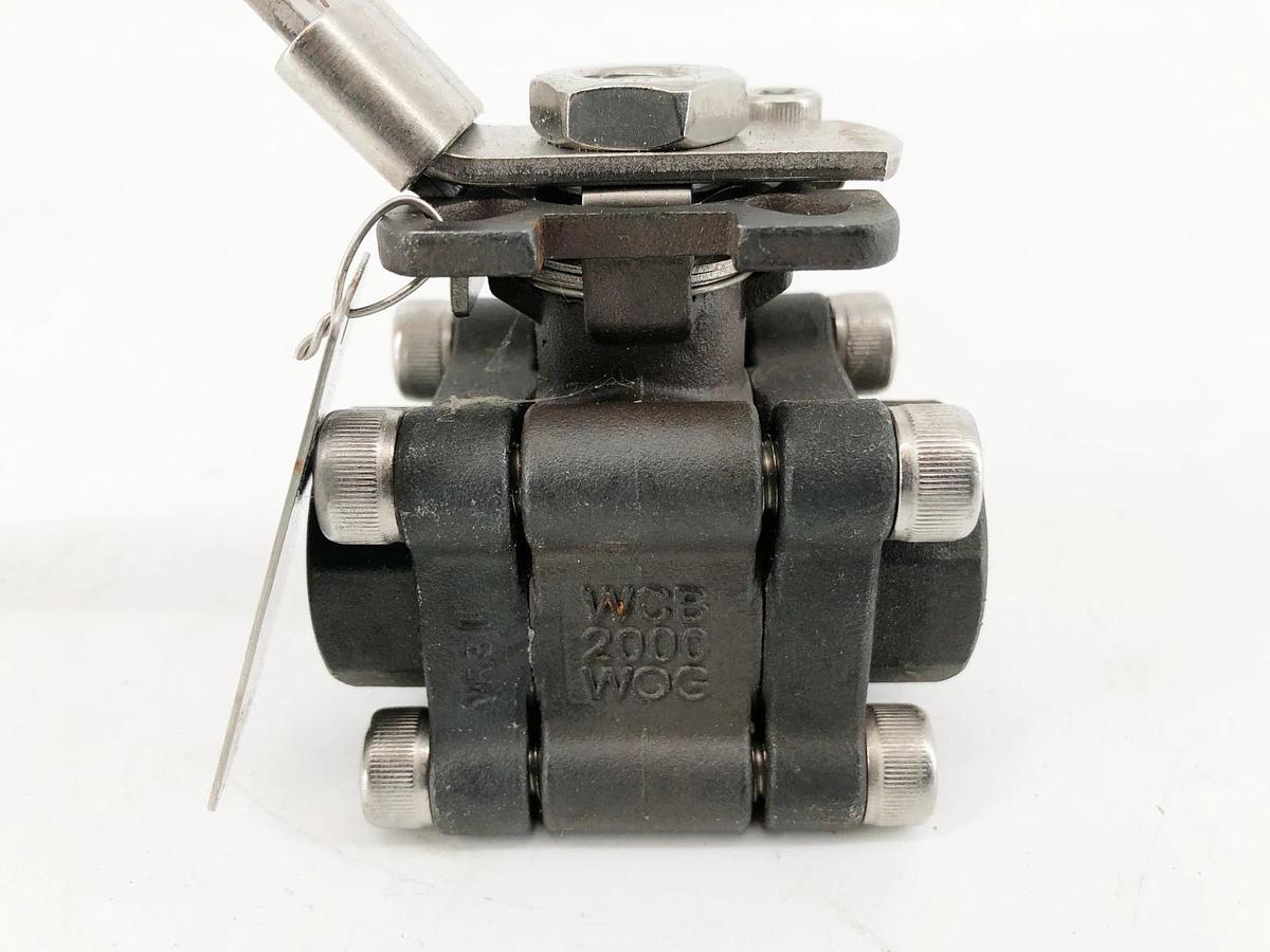 New Sesto Valves M32N-0M-C60F-L Ball Valve 1/2" 2000WOG B16.34 - No Box