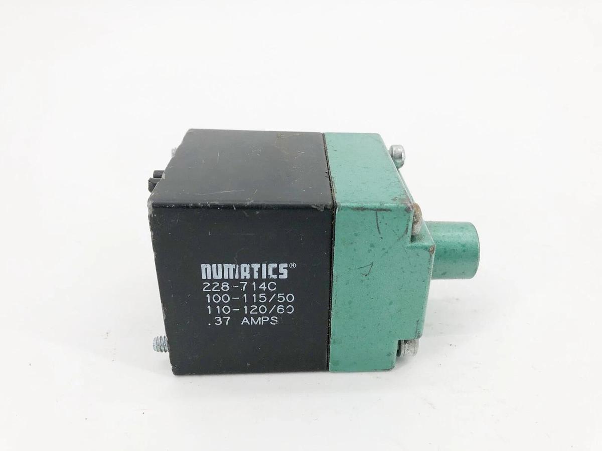 Used Asco Numatics 228-714C Solenoid Coil 100-115/50 110-120/60 .37A